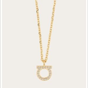 Salvatore Ferragamo Gold Gancini Necklace